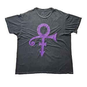Prince Estate Official Love Symbol T Shirt Mens XL Purple Graphic Distressed